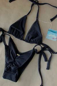 Image 1 of ♲ Basic Black - Custom Bikini Material - Any size