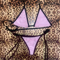 Image 1 of * ੈ♡‧₊ small t-back g bottoms & medium midi cup