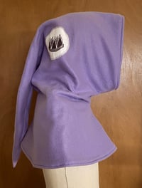 Image 2 of Medieval Hood - Reversible Grey and Lavender