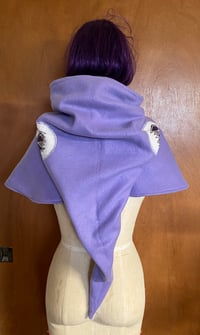 Image 5 of Medieval Hood - Reversible Grey and Lavender