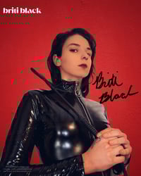 Briti Black Autographed “Dominate” Photograph Card - Signed in Black Ink