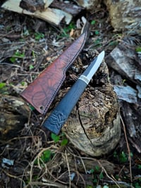 Image 1 of Bog oak viking belt knife