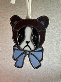 Image 2 of Boston bear blue bow 