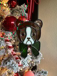 Image 2 of Brown/red Boston bear 