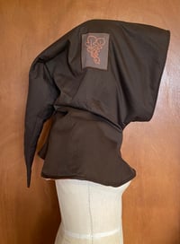 Image 1 of Medieval Hood - Brown with Autumn Lining