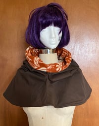 Image 4 of Medieval Hood - Brown with Autumn Lining