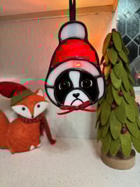 Image 2 of Boston Santa ornament 