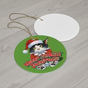 Image of Merry Frickin' Christmas Cat Ornament