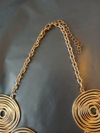 Image 3 of Goldtone Spiral Necklace