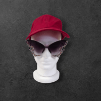 Image 2 of Purple Butterfly Sunglasses/Crystals