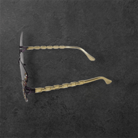 Image 4 of Purple Butterfly Sunglasses/Crystals