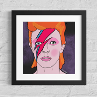 Image 1 of David Bowie Fan Art Print