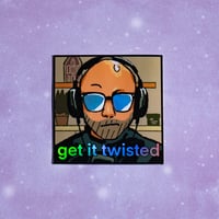 Image 1 of [PREORDER] Northernlion Get It Twisted Holographic Sticker