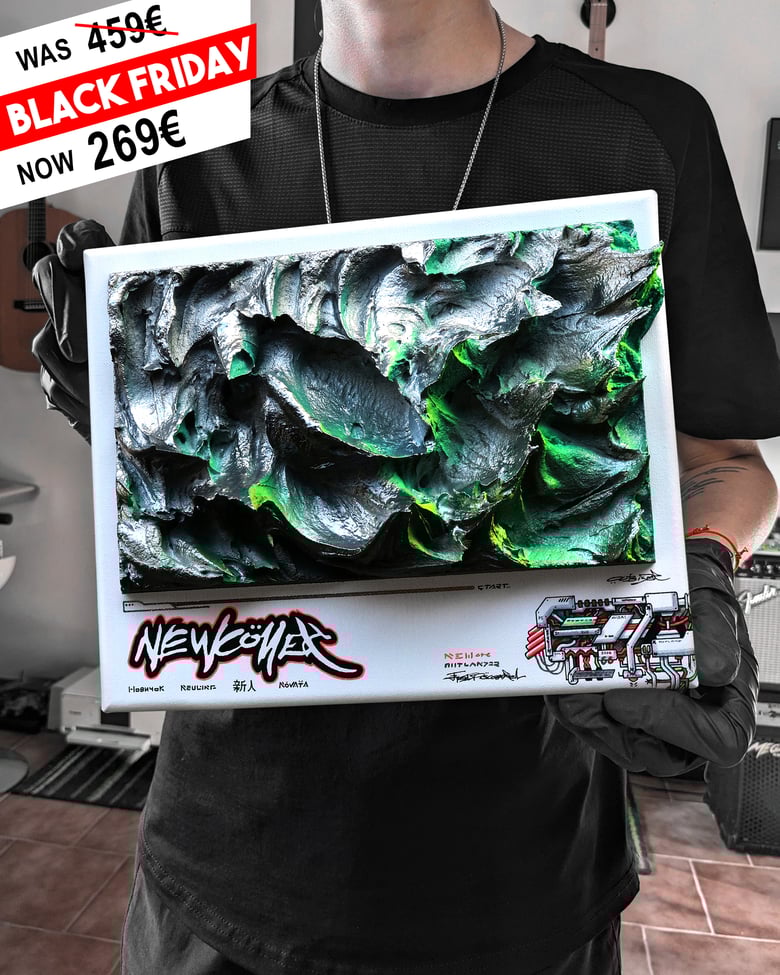 Image of "NEWCOMER" - SMALL Original painting