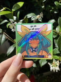 Go on, im all ears! Dizzy Holographic Sticker