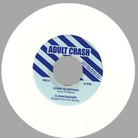 Image 2 of ADULT CRASH  - Book & 7" *BLUE + WHITE VINYL*