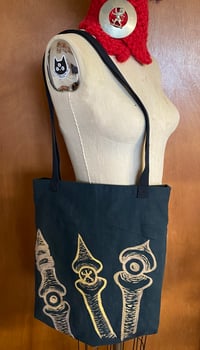 Image 3 of Strange Eyes Tote Bag