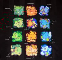 Image 3 of Starter Pokemon Stickers SET 1
