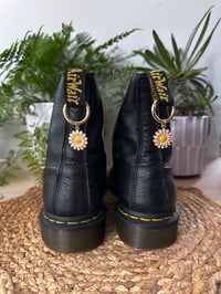 Gold Pink Daisy Charms