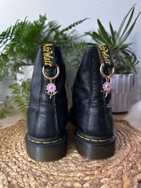 Image 1 of Gold Flower Stem Boot Charms