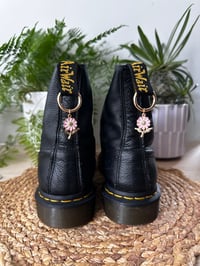 Image 2 of Gold Flower Stem Boot Charms