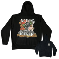 Currency Crew Nothing Is Free Hoodie Black