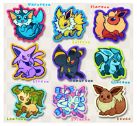 Image 4 of Eeveelution Stickers V2