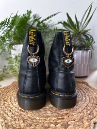 Gold Evil Eye Heart Boot Charms