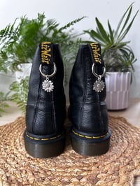 Silver Sunflower Boot Charms