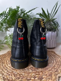 Silver Cherries Boot Charms