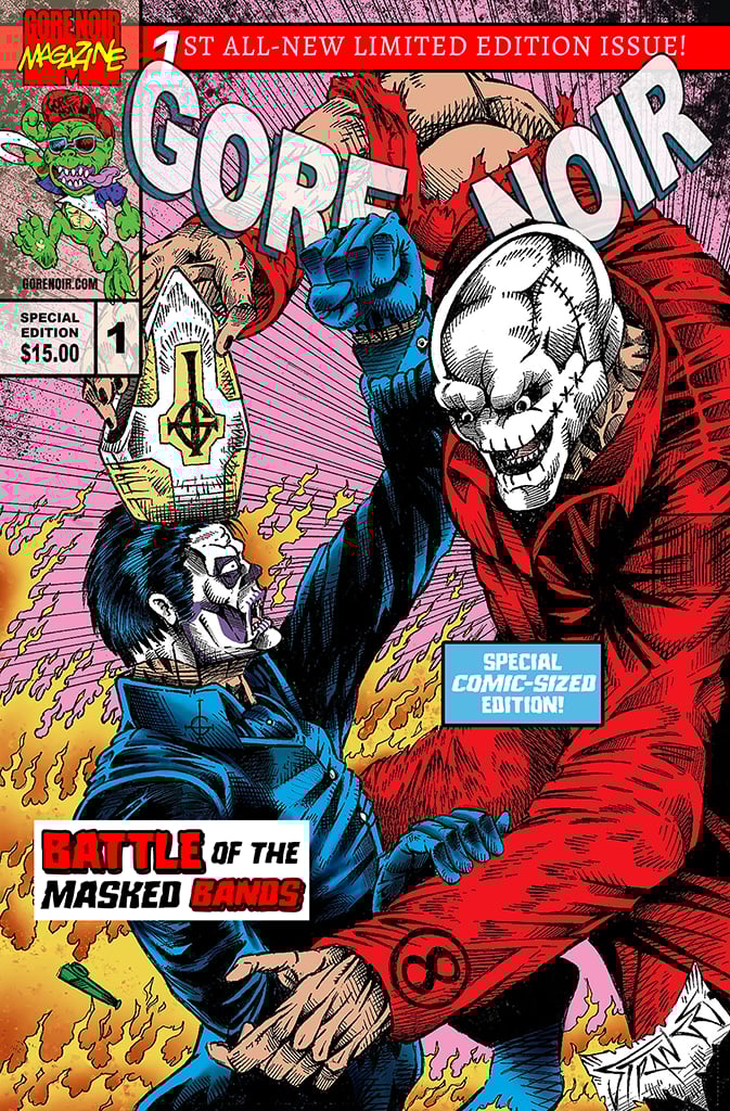 Image of Ghost v Slipknot - Mask Tribute Comic Sized Magazine
