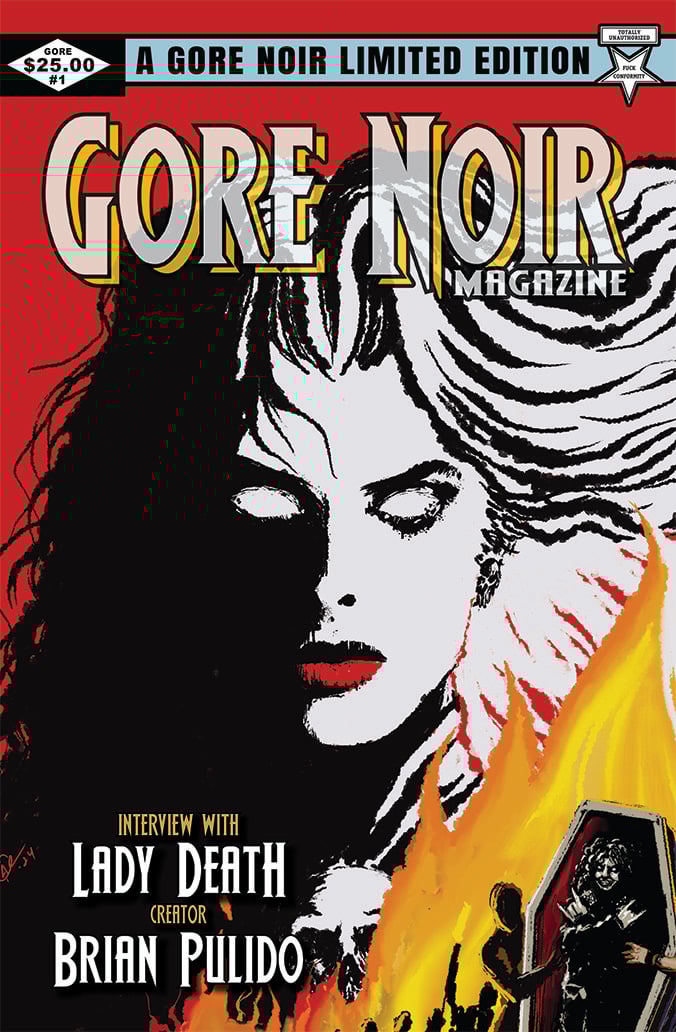 Image of Horror Comic Lady Death Tribute Comic Sized Magazine