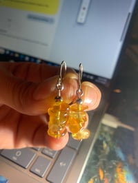Image 2 of citrine gemstone stackable earrings