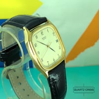 Image 5 of 1984 Seiko Quartz 'Tank' Art Deco Gold Dress Watch (6532-5130)