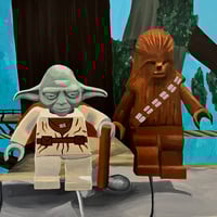 Image 1 of Yoda & Chewy Painting