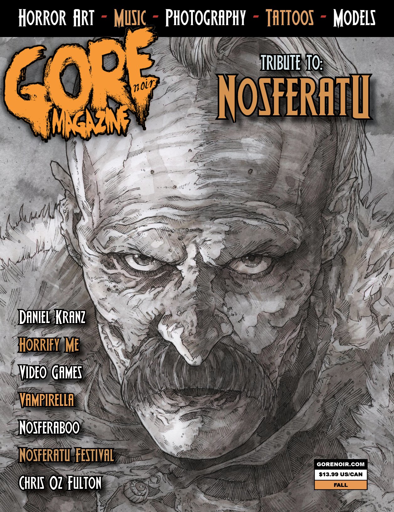Image of Variant Nosferatu Vampire Tribute Issue Full Size Magazine