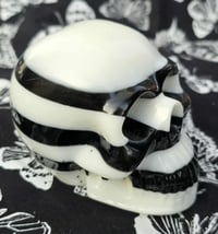 Image 3 of Striped Resin Skull