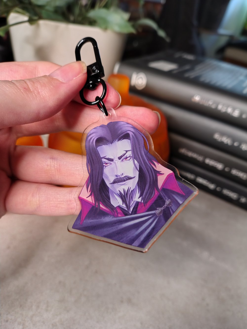 Image of Dracula clear acrylic charm