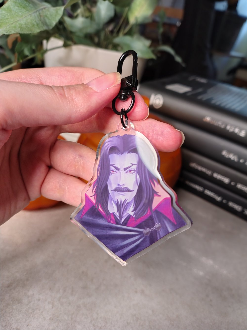Image of Dracula clear acrylic charm