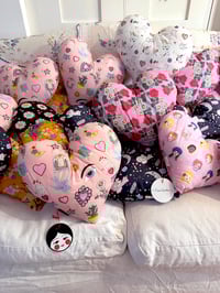 Image 1 of Heart Shaped Mini Cushion  - Various Designs over 50% reduced!