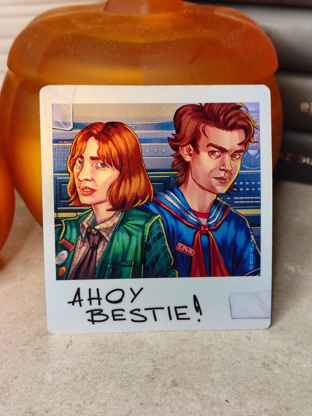 Image of Ahoy bestie polaroid stickers