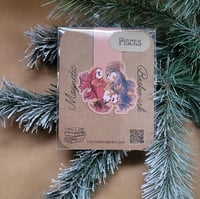 Image 1 of Magnetic Bookmark--Swoopy Ghost as Pisces Zodiac