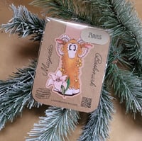 Image 1 of Magnetic Bookmark--Swoopy Ghost as Aries Zodiac