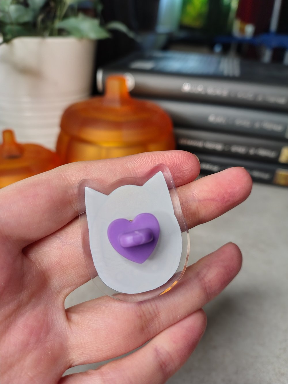 Image of Care & Worry - Egg Anxiety Acrylic Pin