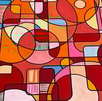 Image 2 of ‘Supersensory’ acrylic painting on thick 300gsm Artistico cotton rag paper