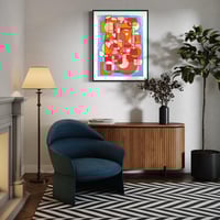 Image 5 of ‘Supersensory’ acrylic painting on thick 300gsm Artistico cotton rag paper