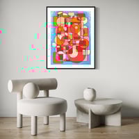 Image 6 of ‘Supersensory’ acrylic painting on thick 300gsm Artistico cotton rag paper