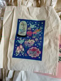 Image 2 of Alphabet, Tattoo and Iconic Figures Tote Bag 