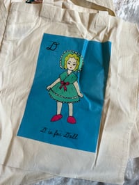 Image 4 of Alphabet, Tattoo and Iconic Figures Tote Bag 