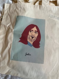 Image 8 of Alphabet, Tattoo and Iconic Figures Tote Bag 